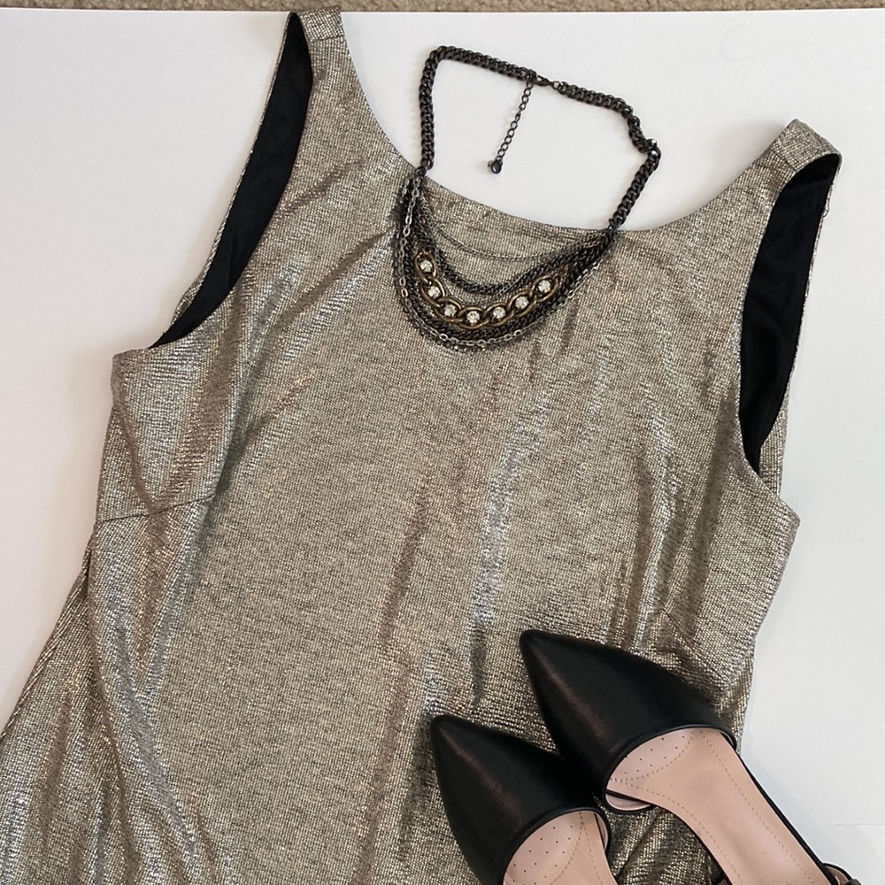 NWT White House Black Market Backless Semiformal Dress